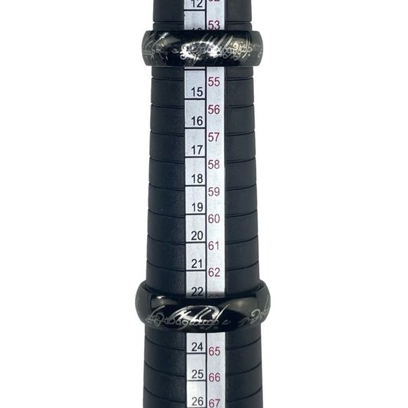 His and Hers LOTR Black Rings - Picture 5 of 13